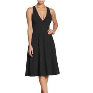 Dress The Population Catalina Fit & Flare Cocktail Dress in Black sz L